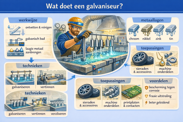 Alles over het beroep galvaniseur Wat doet een galvaniseur